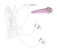 STOBAZA Portable Mini Microphone for Singing and Voice Recording Lightweight Adorable Mic Compatible with Phone Tablet Computer No External Power Needed Easy to Use and Carry