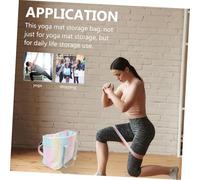 STOBAZA Portable Multi-Compartment Yoga Mat Carrier Bag with Wet-Dry Separation Lightweight Tote for Convenient Travel and Storage Suitable for Yoga Enthusiasts and Everyday Use