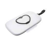 STOBAZA Portable Wipes Holder with Sealing Lid Compact Lightweight Wet Wipe Dispenser for Bathroom and Travel Tissue Box Cover in White and Black Convenient for Nursery and Home Use