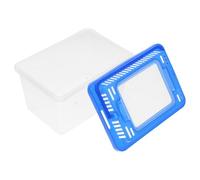 STOBAZA Portable with Lid Plastic Fish Tank Travel Fish Tank Mini Aquarium Suitable for Goldfish and Turtles Pet Breeding and Travel