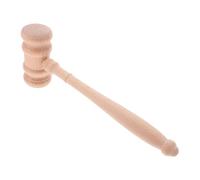 STOBAZA Professional Wooden Judge Gavel Unfinished Court Hammer for Judicial Authority Wood Material Efficient Striking Tool for Various Courts