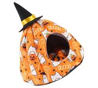 STOBAZA Pumpkin Shaped Small Pet Bed Made of Cotton for Comfortable Sleep and Warmth on Cold Days, Suitable for Rabbits and Guinea Pigs a Cozy Nest