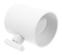 STOBAZA PVC Extractor Fan Vent Damper with Adjustable Backdraft Shutter, Easy to Use PVC Air Duct Damper for Industrial Applications and Clothes Dryer Ducts, White Inline Fan Vent