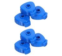 STOBAZA Quick Release Cymbal Nuts 6-8mm Size 6pcs with Universal Compatibility Plastic Lightweight Material Blue for Drum Hardware and Cymbals for Performances and Practice Sessions