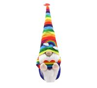 STOBAZA Rainbow Faceless Gnome Doll Ornament, Small Rainbow Gnome Tabletop Decor Collectible Doll, Photo Prop for Home and Party Accents