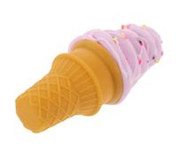 STOBAZA Realistic Fake Ice Cream Cone Prop PVC Material Decorative Artificial Dessert Food Display Model for Cold Drink Shop Window Violet Ice Cream for Visual Merchandising and Decoration