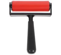 STOBAZA Red Printmaking Rubber Roller Brayer for Rolling down Prints