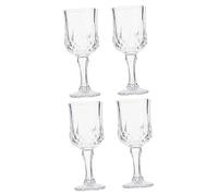 STOBAZA Red Wine Goblets Lead-Free Glass Crystal Wine Glasses Small Size Suitable for Cocktails and 4pcs Set for Home and Hotel