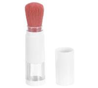 STOBAZA Refillable Powder Brush for Loose Powder and Blush with Upright Standing Flat Base, Synthetic Fiber Bristles, Abs Handle, Portable Design for Makeup Touchups and Daily Use