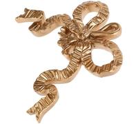 STOBAZA Resin Bowknot Wall Hanging Crafts Delicate Golden Bow-knot Decor with Special Texture and Fine Workmanship, Easy to Hang Wall Decors for Living Rooms and Housewarming Party