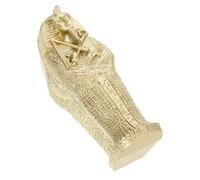 STOBAZA Resin Egyptian King Figurine Decorative Mummy Statue Ancient Sarcophagus Sculpture for Home Decor Resin Material with Detail Creative Themed Souvenir for Interior Enhancement
