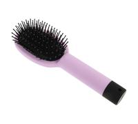 STOBAZA Retractable Hair Detangle Comb with Scalp Massaging Roller for Fine and Wet Hair Portable Volumizing Brush with Hidden Storage Compartment Travel-friendly Multifunctional Plastic