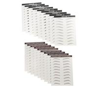 STOBAZA Reusable 18Pcs Waterproof Eyebrow Stickers Biomimetic Hair Texture, for Chemo Patients and Sensitive Skin