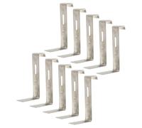 STOBAZA Roof Tile Fix Iron Clips 10Pcs Metal Non-Skid Clamps Reverse Hooks for Tile Roof Installation and Repair