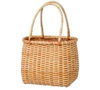 STOBAZA Rustic Handwoven Basket Large Multi Purpose Flower Storage and Gift Basket Lightweight for Home Wedding Office and Fruit Packing