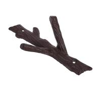 STOBAZA Rustic Wrought Iron Wall Coat Hook Vintage Twig Shaped Decorative Heavy Duty Metal Wall Hanging Storage Hook for Entryway and Hallway