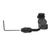 STOBAZA Saxophone Phone Holder Adjustable Saxophone Phone Mount Multifunctional Design Wide Compatibility Black Abs Stainless Steel for Practice Stage Performances