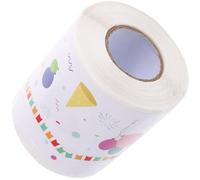 STOBAZA Self-Adhesive Wave Bulletin Board Border Sticker with Lovely Cartoon Pattern Bright White Decorative Trim for Classroom Party Kindergarten and Playroom Fit Design for Easy Use