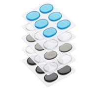 STOBAZA Silicone Drum Mute Mat 3.3X2.6X0.3Cm Silicone Drum Dampener Gel Pads Overtone Reduction Close Fit Mute Cushion Practice and Instrument Supply 30Pcs