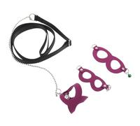 STOBAZA Small Pet Outdoor Leash Pet Pulling Rope Multi-purpose Lightweight Stainless Steel Fashion Unique Design with Bell and Chain for Outdoor Use Suitable for Random Assorted style