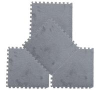 STOBAZA Small Pets Cage Liner and Warm Winter Pet Pad 4Pcs Grey Long Plush 30X30Cm Breathable Sleeping Cushion for Hamsters and Rabbits
