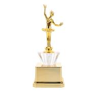 STOBAZA Small Plastic Gold Dance Trophy Cup for Competition Winners - Mini Ballet Award Souvenir, Participation Trophy for Sports and Costume Contest