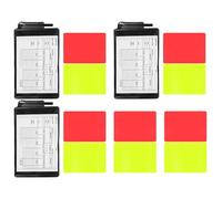 STOBAZA Soccer Referee Cards with Red and Yellow PVC Cards Score Sheets and Storage Cover Portable Football Match Kit for Efficient Game Management and Clear Warnings