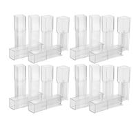 STOBAZA Spectrophotometer with 4 Optical Windows Square Cuvettes Plastic 100pcs 1.5ml Shape for High Precision Measurement in Chemical Analysis and Experimentation