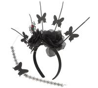 STOBAZA Spider Headband and Choker Necklace Set for Women Gothic Costume
