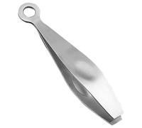 STOBAZA Stainless Steel Fish Bone Tweezers Flat Tip Pig Hair Remover Kitchen Cooking Tool for Food Styling and Culinary Use Easy to Clean Design