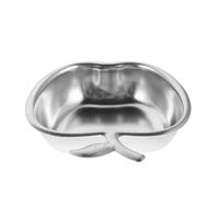 STOBAZA Stainless Steel Honey Dish for Jewish Holidays Apple Shaped Rosh Hashanah Passover Tableware with Smooth Edges Safe Decorative Platter for Festive Year Celebrations and Family