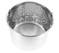 STOBAZA Stainless Steel Leaky Pot Stock Pot Strainer Basket for Crawfish and Meat Stewing Premium Polished Bucket for Kitchen Cooking and Draining