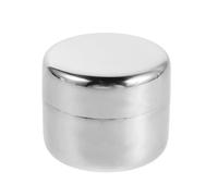STOBAZA Stainless Steel Pill Organizer Compact Mini Portable Medicine Box with Waterproof Protection and Elegant Round Design for Daily Activities and Pocket Use