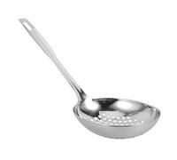 STOBAZA Stainless Steel Skimmer Spoon with Hanging Multi Function Colander Ladle for Pasta Vegetables Poached Eggs and Kitchen Straining Tasks and Space Saving Cooking Utensil