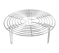 STOBAZA Stainless Steel Steamer Rack 7.7 Inch Multi-Purpose Round Steaming and Cooling Stand Compatible with Pots and Air Fryers for Kitchen Use