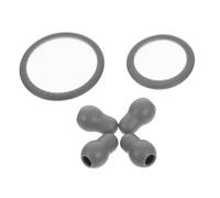 STOBAZA Stethoscope Accessories Kit Grey Soft Membrane Ear Tips Diaphragm Covers Replacement Compatible with Multiple Models Comfortable Gourd-shaped Earpieces for Nurses and Medical