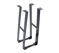STOBAZA Strong Weight Capacity under Desk Computer Tower Mount Carbon Steel Desk Riser Computer Stands Castors