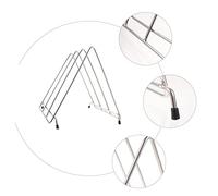 STOBAZA Sturdy Stainless Steel Cutting Board Holder Stand for Kitchen Countertop Storage Stable Rack Compatible with Various Chopping Boards Easy to Organize and Keep Kitchen Tidy