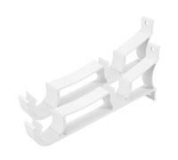 STOBAZA Thickened Aluminum Alloy Curtain Rod Rack White Sturdy Curtain Rod Holders Brackets for Home Window Support