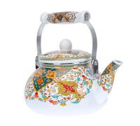 STOBAZA Thickened Enamel Teapot Household Heating Water Kettle with Large Spout Fast Boiling Portable Lightweight Kitchen Pot for Gas and Electric Stovetops