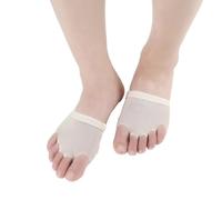 STOBAZA Toe Protector Made of Polyester and Fiber Forefoot Pads Beige Ballet Providing Comfortable Pressure Relief on Forefoot for Dancers Suitable for Ballet and Latin Dance