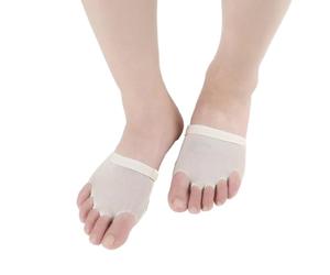 STOBAZA Toe Protector Made of Polyester and Fiber Forefoot Pads Beige Ballet Providing Comfortable Pressure Relief on Forefoot for Dancers Suitable for Ballet and Latin Dance