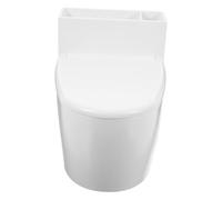 STOBAZA Toilet-shaped Wall Mounted Ashtray with Cover Space-saving Bathroom Smoking Ash Tray Easy Installation Without Drilling Household Ashtray for Home and Toilet Use