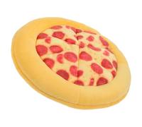 STOBAZA Tough Rubber Chew Dog Pizza Interactive Mentally Stimulating Interactive Sound Plush Material for Medium Breed Dogs Training and Aggressive Chewers