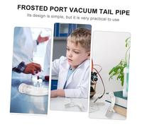 STOBAZA Transparent Borosilicate Glass Distillation Connecting Tube with Thickened Wall for Laboratory Teaching and Chemical Equipment Lightweight and Portable Vacuum Tail Adapter