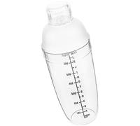 STOBAZA Transparent Cocktail Shaker with Scale Hand Shake Mixer Cup for Wine Milk Tea Cold Heat Resistant to Leak Bar and Home Use