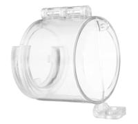 STOBAZA Transparent Push Button Switch Guard Cover Emergency Stop Switch Protector for Industrial Machinery Plastic Protective Cover with Detachable Base for Reliable Continuous Operation