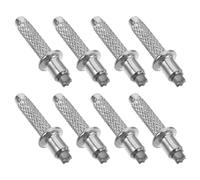 STOBAZA Trekking Pole Tips Replacement with Anti- 8pcs Tungsten Manganese Alloy Sturdy Walking Stick Accessories for Hiking and Mountaineering Poles