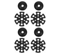 STOBAZA Trekking Pole Tips Set 8Pcs - Rubber End Caps Mud and Snow Protectors for Walking Stick Replacement - Hiking and Hillwalking Pole Foot Protectors Accessory