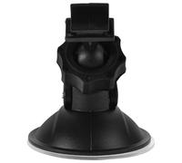 STOBAZA Universal Dash Cam Mount Action Camera Holder L-shaped Plastic Suction Cup Bracket 360 Degree Rotation Resistant to Deformation and Aging for Vehicle Dashboard Driving Black